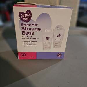 Parent's Choice Breast Milk Storage Bags, 6 oz, 50 Count